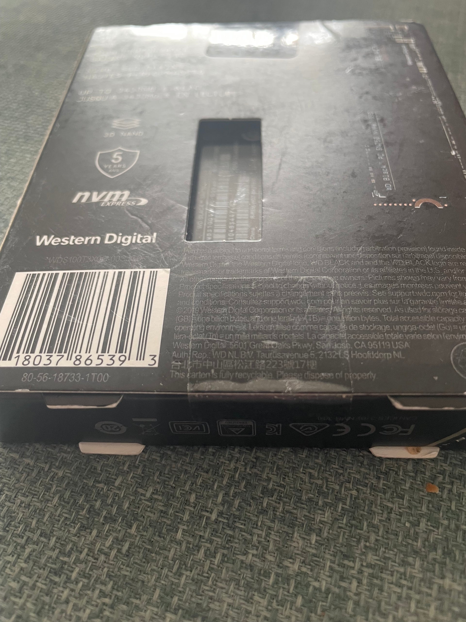 1TB Western Digital SN750 nVME SSD - New & Sealed